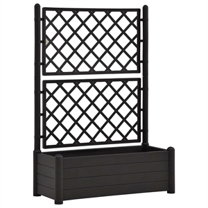 vidaXL Medium Polypropylene Garden Planter in Anthracite