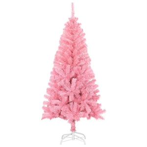 vidaXL Steel PVC Artificial Christmas Tree in Pink