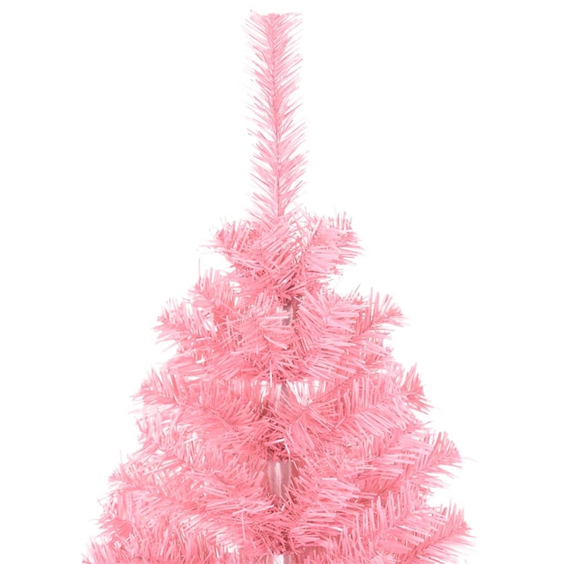 vidaXL Steel PVC Artificial Christmas Tree in Pink