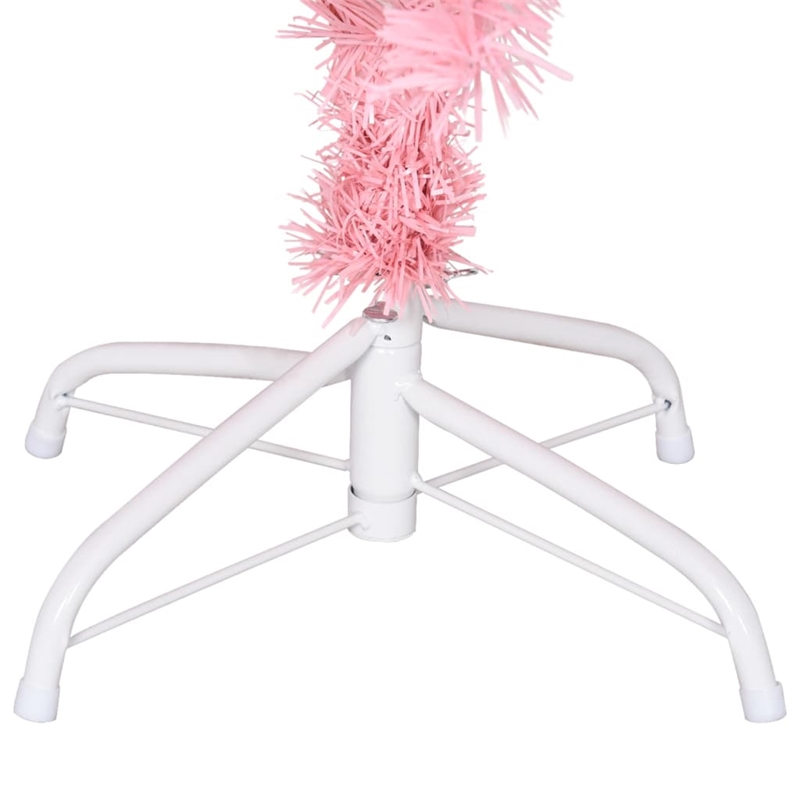 vidaXL Steel PVC Artificial Christmas Tree in Pink