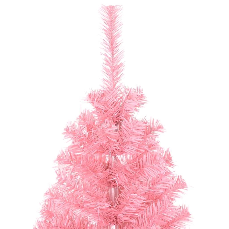 vidaXL Steel PVC Artificial Christmas Tree in Pink