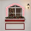 vidaXL 32.8 Ft Long Decorative Inlays PVC Garland in Pink