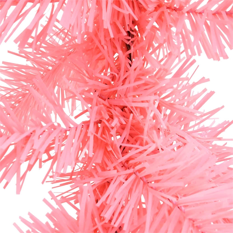 vidaXL 32.8 Ft Long Decorative Inlays PVC Garland in Pink