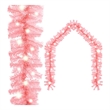 vidaXL 32.8 Ft Long Decorative Inlays PVC Garland in Pink