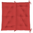 vidaXL Polyester Oxford Fabric Garden Bench Cushion in Red (Set of 2)