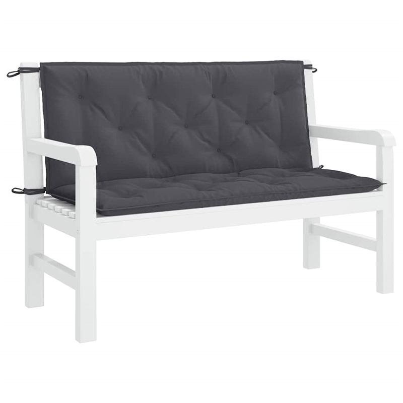 vidaXL Garden Bench Cushion in Anthracite (Set of 2 )