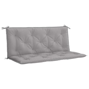 vidaXL Polyester Oxford fabric Garden Bench Cushion in Gray (Set of 2)