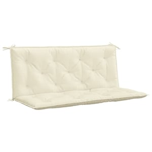 vidaXL Garden Bench Cushion in Cream White (Set of 2)