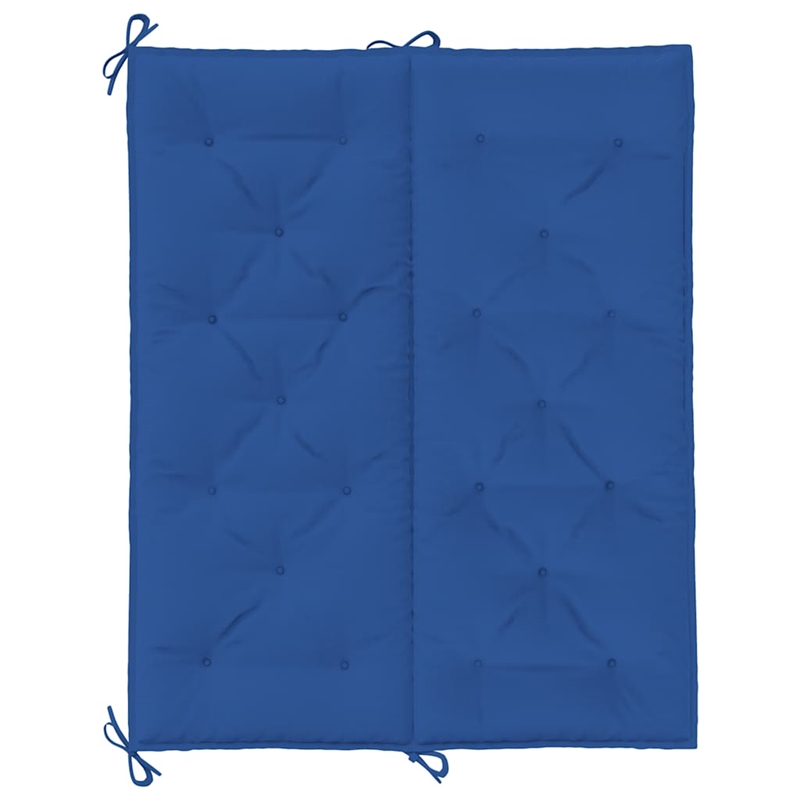 vidaXL Polyester Oxford Fabric Garden Bench Cushion in Blue (Set of 2)