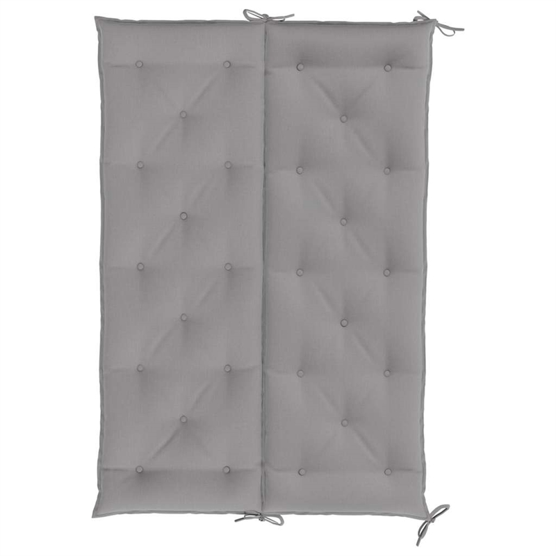 vidaXL Polyester Oxford Fabric Garden Bench Cushion in Gray (Set of 2)