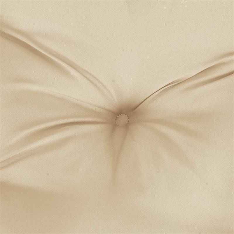 vidaXL Polyester Oxford Fabric Garden Bench Cushion in Beige (Set of 2)