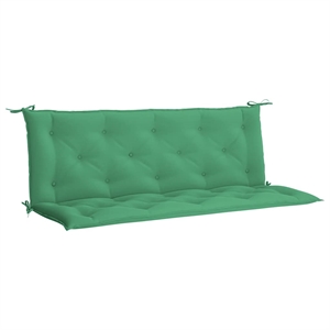 vidaXL Polyester Oxford Fabric Garden Bench Cushion in Green (Set of 2)