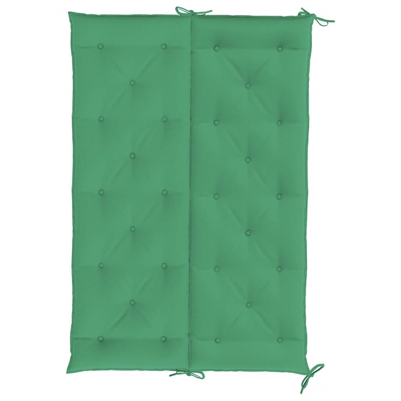 vidaXL Polyester Oxford Fabric Garden Bench Cushion in Green (Set of 2)