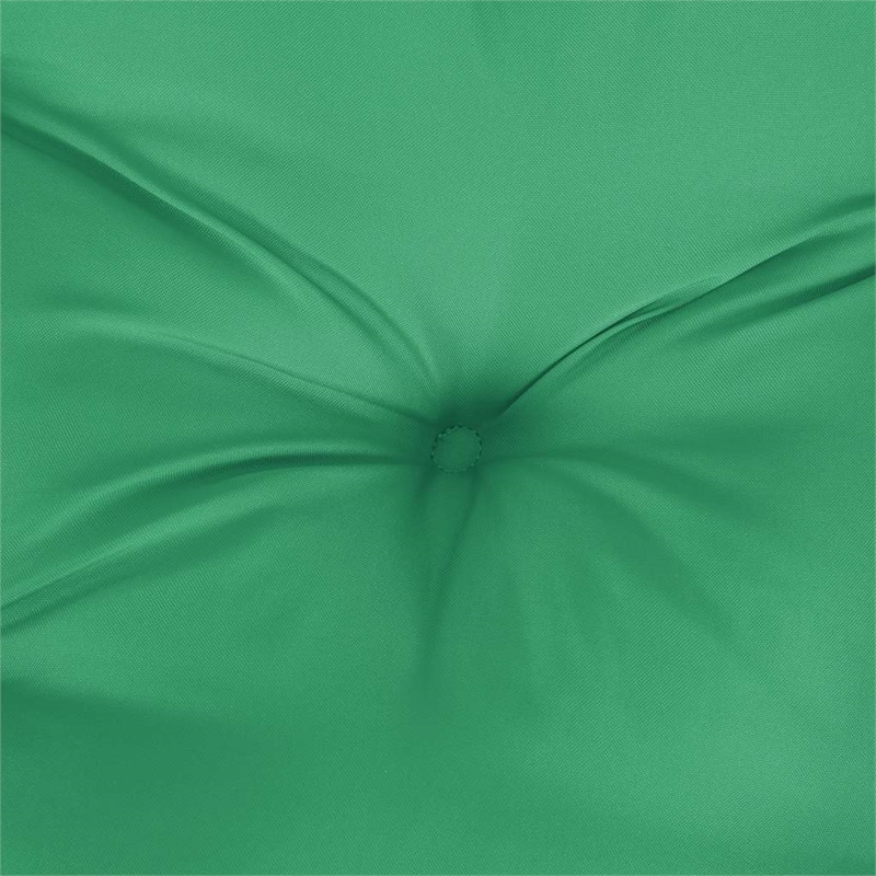vidaXL Polyester Oxford Fabric Garden Bench Cushion in Green (Set of 2)