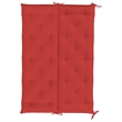 vidaXL Polyester Oxford Fabric Garden Bench Cushion in Red (Set of 2)