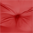 vidaXL Polyester Oxford Fabric Garden Bench Cushion in Red (Set of 2)