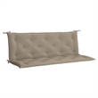 vidaXL Polyester Oxford Fabric Garden Bench Cushion in Taupe (Set of 2)
