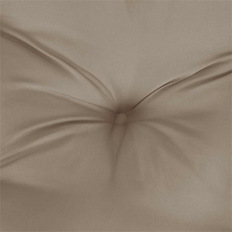 vidaXL Polyester Oxford Fabric Garden Bench Cushion in Taupe (Set of 2)