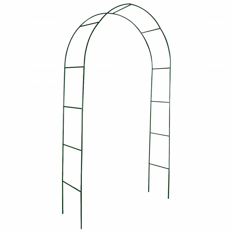 vidaXL 2 Pieces Dark Iron Durable Garden Arch in Green