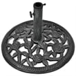 vidaXL Standard Cast Iron Umbrella Stand in Black/Green