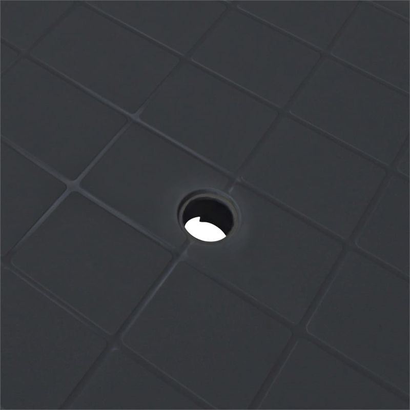 vidaXL Outdoor Standard Lightweight Plastic Table in Anthracite