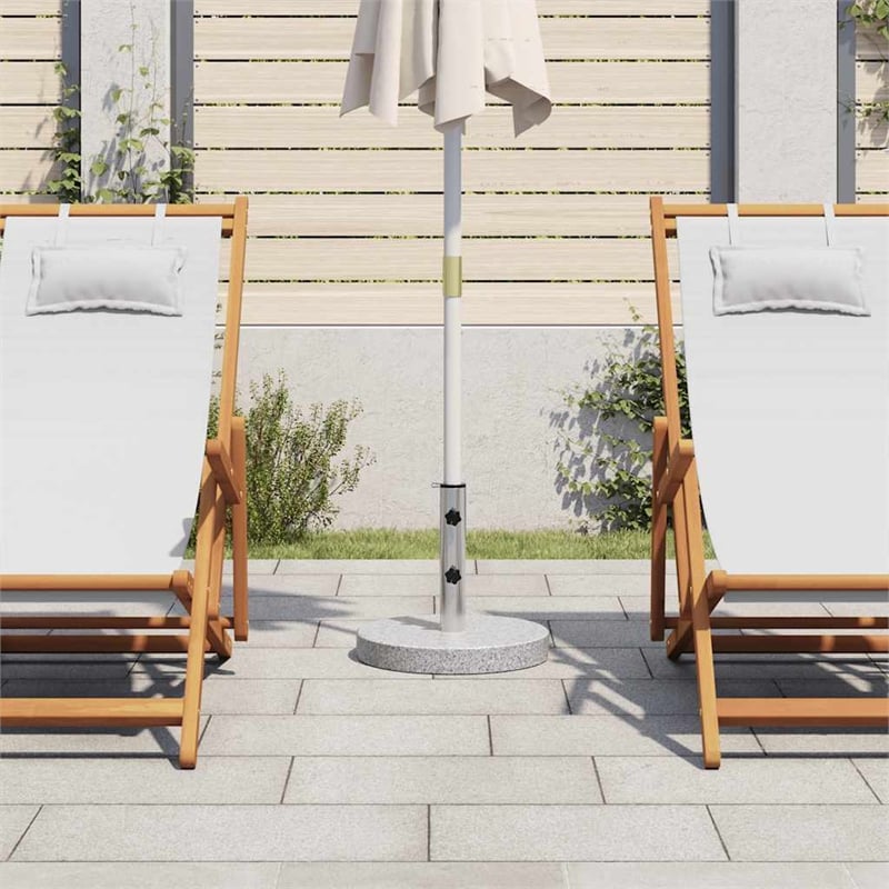 vidaXL Medium Heavy Weight Granite Parasol Base in Gray