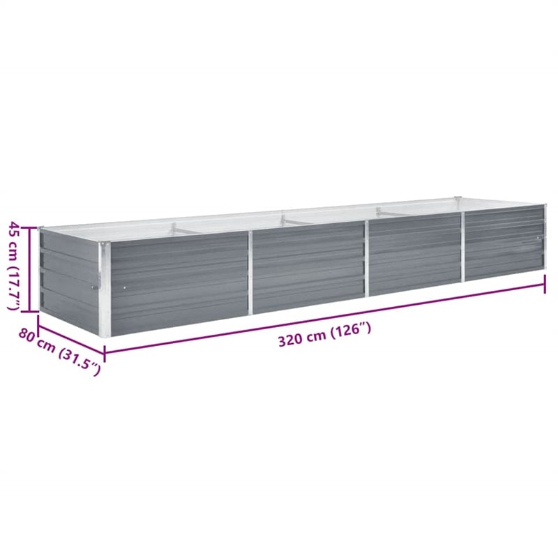 vidaXL 126.0 X 31.5 X 17.7
