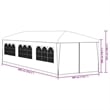 vidaXL Large Polyethylene and Steel Party Tent in Anthracite