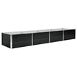 vidaXL Large Durable Galvanized Steel Raised Bed in Anthracite
