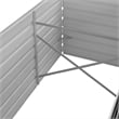 vidaXL Large Durable Galvanized Steel Raised Bed in Anthracite