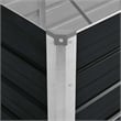 vidaXL Large Durable Galvanized Steel Raised Bed in Anthracite