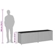 vidaXL 78.7 in X 19.7 in X 23.6