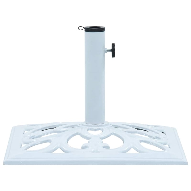 vidaXL Durable Cast Iron Umbrella Base in White