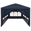 vidaXL Large Polyethylene Water-Resistant Party Tent in Blue