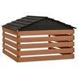 vidaXL Lawn Mower Wooden Garage Storgae in Black/Brown