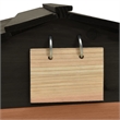 vidaXL Lawn Mower Wooden Garage Storgae in Black/Brown