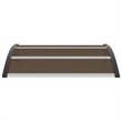 vidaXL Polycarbonate Door Canopy in Brown/Black/Clear
