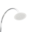 vidaXL Solid Fir Wood and Stainless Steel Garden Shower in White