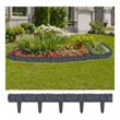 vidaXL 41 pcs Stone Look Lawn Fence Stone Look