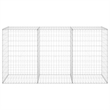 vidaXL Gabion Wall with Covers Galvanized Steel 78.7