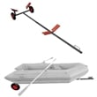 vidaXL Boat Trailer in Black/Orange