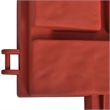 vidaXL 11pcs Brick Design Lawn Divider in Red
