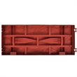 vidaXL 11pcs Brick Design Lawn Divider in Red