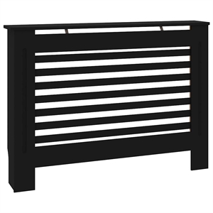 vidaXL 44.1&quotx7.5&quotx32.1&quot MDF Radiator Cover in Black