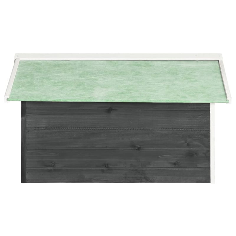 vidaXL Lawn Mower Wooden Garage Storgae in Gray/White