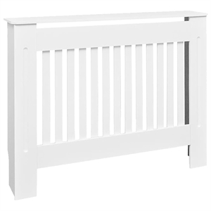 vidaXL 44.1&quot MDF Radiator Cover Heating Cabinet in White