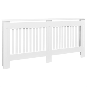 vidaXL 67.7&quot MDF Radiator Cover in White