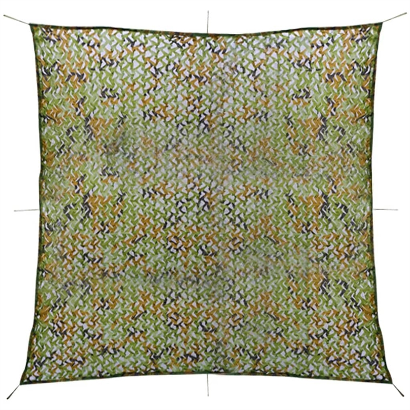 vidaXL 9.8'x9.8' Camouflage Net with Storage Bag in Green