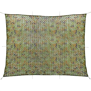 vidaXL 9.8'x13.1' Camouflage Net with Storage Bag in Green