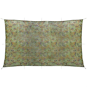 vidaXL 9.8'x16.4' Camouflage Net with Storage Bag in Green